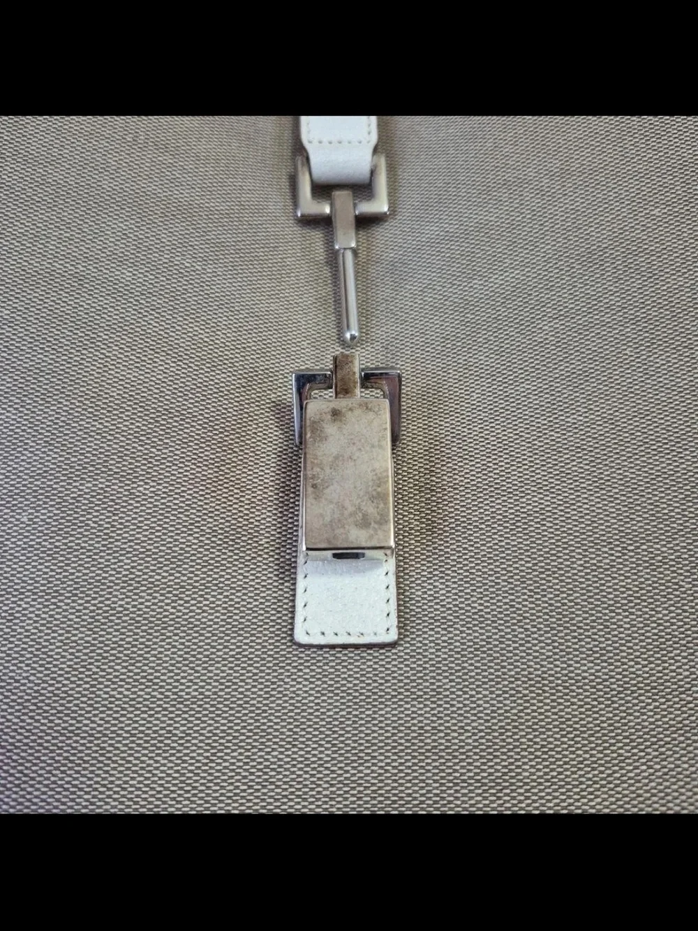 Gucci Neutral Beige and Cream Shoulder Bag with Front Buckle